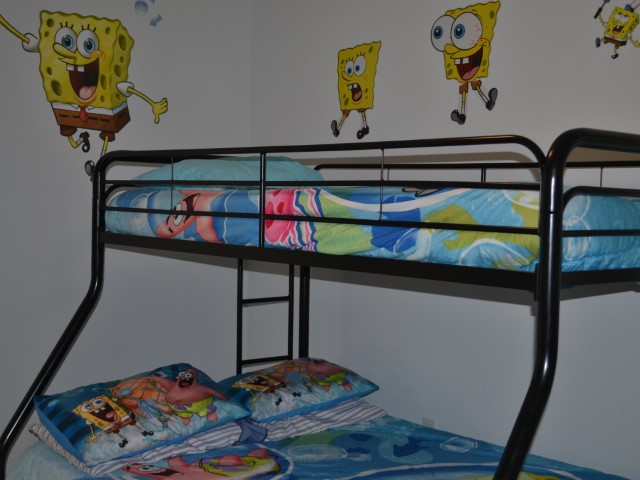 spongebob double bed with bunk illustration